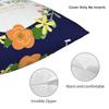 Please Leave By Nine Square Pillowcase Polyester Linen Velvet Creative Zip Decor Car Cushion Cover