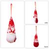 Knit Christmas Gnome Ornaments Set - Faceless Doll Tree Hanging Decor for Holiday Home & Festive Forest Theme