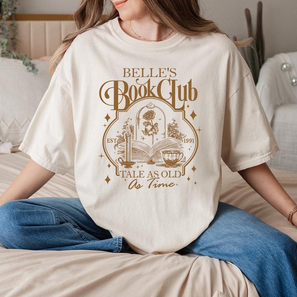 2026Summer Beauty and The Beast Graphic Tshirt Unisex Unisex Fashion Cotton Quality Casual Loose Short Sleeve Classic Unisex