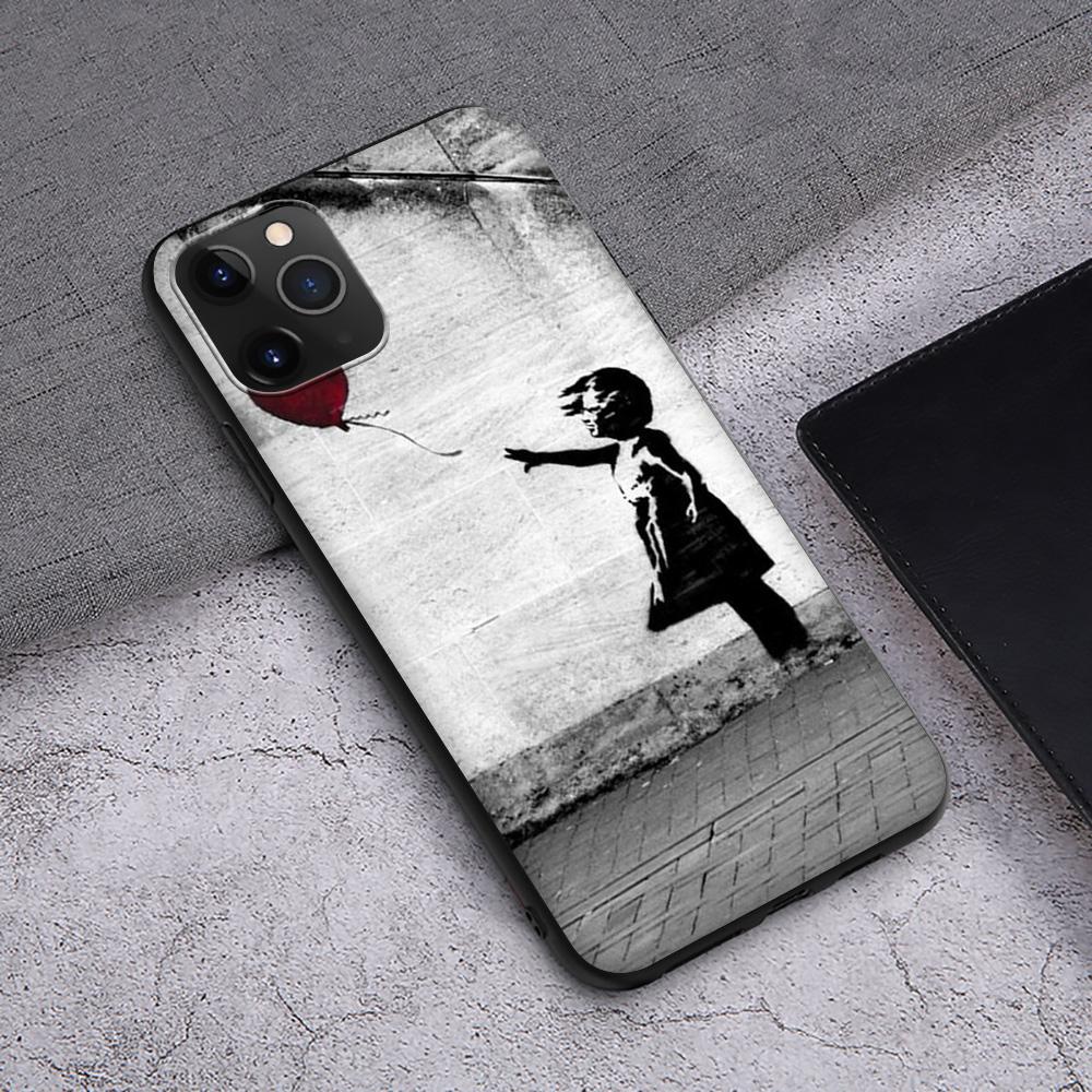 Чехол T176 Street Art Banksy Graffiti для iPhone 13 12 Mini 11 Pro XS Max XR X 8 7 6 6S Plus 5 5S SE 2020