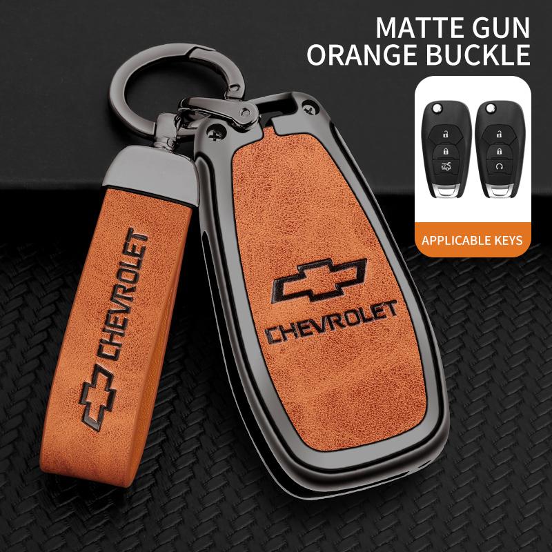 AABHO1 Alloy Car Remote Key Case Cover Shell For Chevrolet Chevy Malibu Camaro Cruze Traverse Spark Equinox Sonic Volt Bolt Accessories