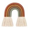 Rainbow Wall Hanging Ornament Handmade Weaving Macrame Home Decoration for Nursery Kids Room