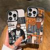 Роскошный Мультяшный Мужской Чехол Для Телефона Для iPhone 17 16 15 14 13 12 11 XS XR X Pro Max Plus Цветной Посеребренный Чехол