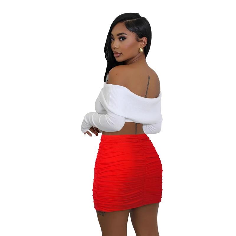 Mini Pleated Skirt Women's Summer Double Layer High Stretch Gathered Bodycon Midi Skirt Elegant For Casual And Formal Occasions Stylish Half Skirt