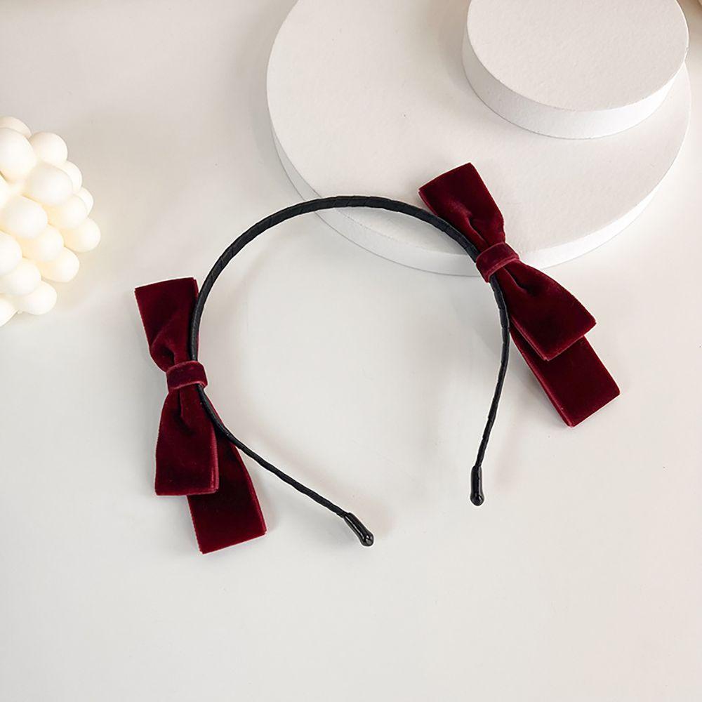 Party Girls Women Wash Face Headwear Hair Accessories Hair Hoop Velvet Bow Headband Hair Bands