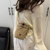 Multifunctional Mini Nylon Crossbody Bag Zipper Water Bottle Bag Drawstring Small Square Bag  Daily
