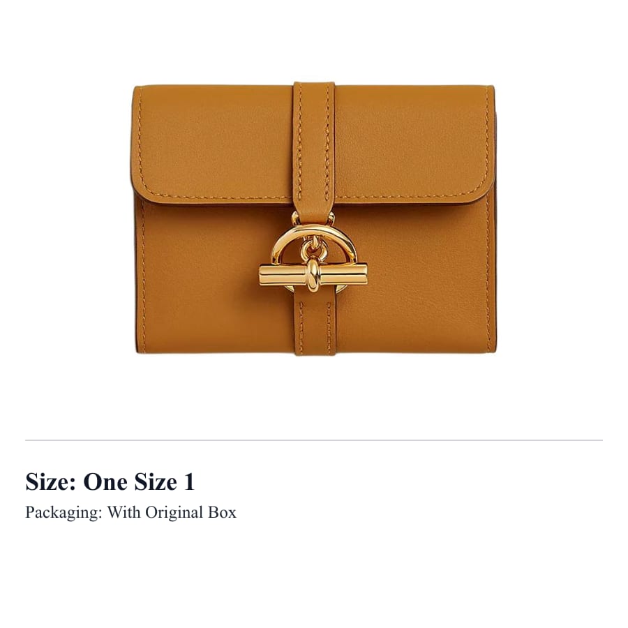 HERMES Glenan Swift Calfskin Wallet Women's 2S Sesame H086439CC2S