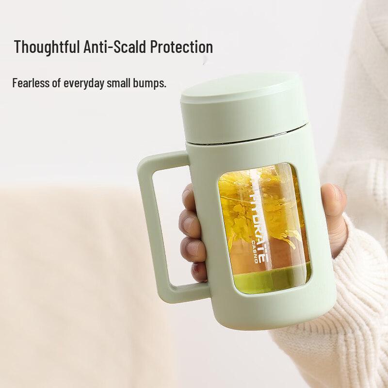 ZISIZ Double-Layer Insulated Glass Tumbler