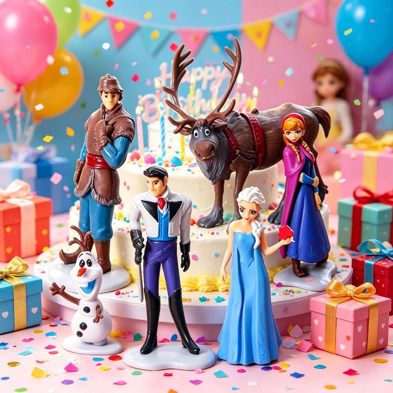 Набор из 6 штук Декор для дома, рабочего стола, автомобиля Disney Холодное сердце Подарки на день рождения