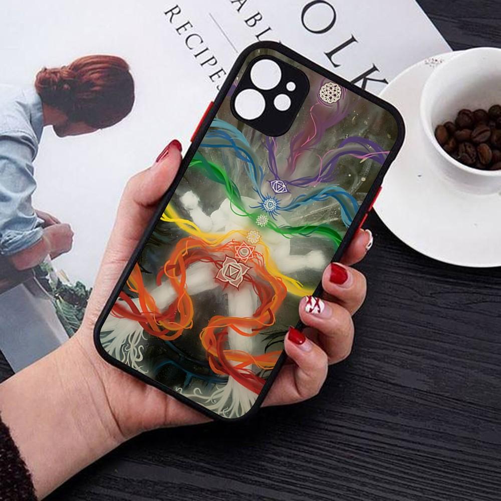 Чехол для телефона Йога для iPhone 14 11 12 13 Mini Pro Max 8 7 Plus X XR XS MAX Полупрозрачная матовая крышка