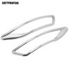 For Volkswagen VW Touran 2016- 2024 Chrome Fog Rear Light Lamp Cover Trim Foglight Foglamp Protector Accessories Car Styling