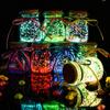 Star Origami Fluorescent Glass Bottle Night Glow Starry Sky Bottle Fluorescent Drift Bottle