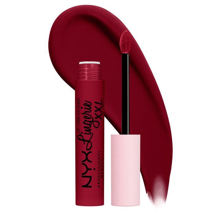 Rouge à Lèvres Liquide Mat - NYX PROFESSIONAL MAKEUP - Lip Lingerie XXL - Vegan - Longue Tenue - Teinte Sizzlin