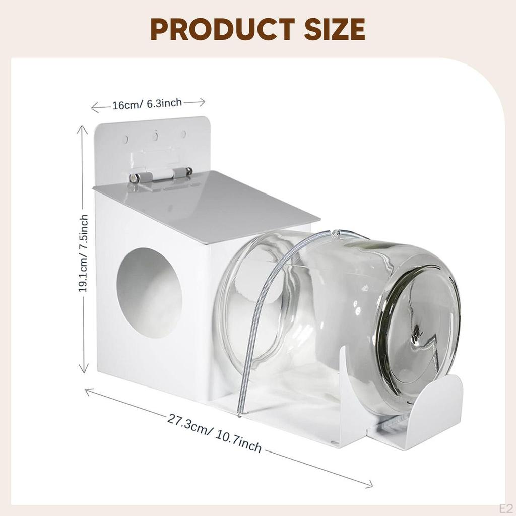 Кормушка для белок Домик Кормовая станция со съемной бутылкой для хранения для улицы