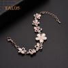 Fashion Flower Chain Crystal Stone Wrist Decor Women Jewelry Bracelet Bangle Beauty