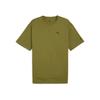 Loose Fit Short Sleeve T-Shirt Men Tops Olive-Green 681291-33
