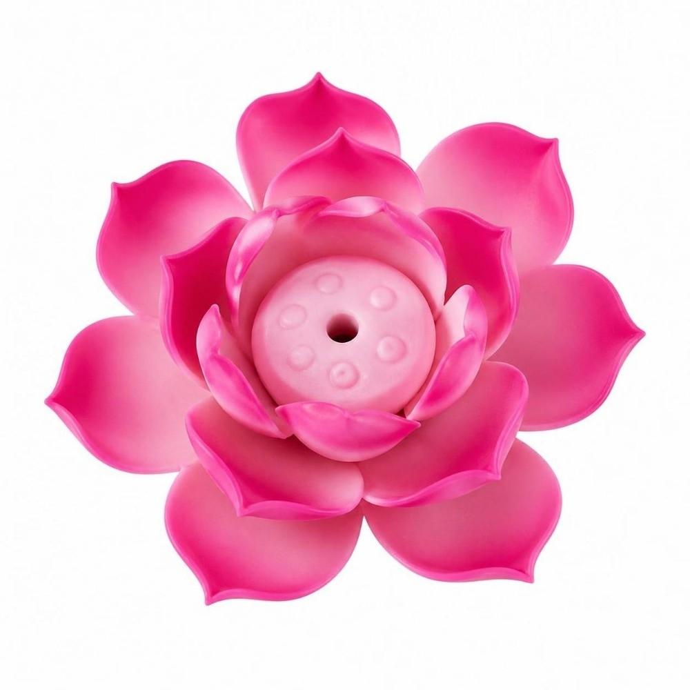Ceramic Incense Burner Flower Design Lotus Aromatherapy Stand Incense Burning Tray Office Use
