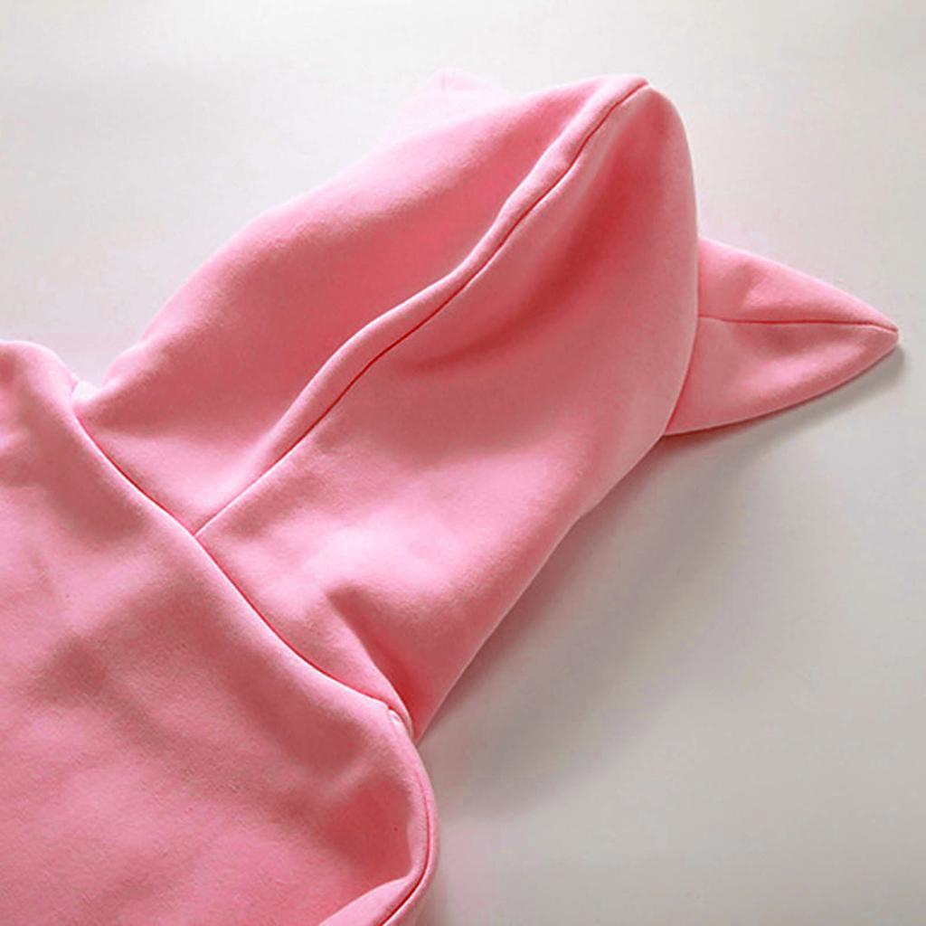 Женская мода в повседневном стиле с кошачьими ушками (Хлеб в форме кошачьих ушей, приготовленный на пару) Толстовка из флисового свитера с капюшоном