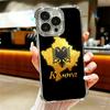 Kosovo Passport Flag Soft Phone Case For iPhone 15 16 17 Air 14 Pro Max 16E Plus 13 12 Mini Plating Anti-Fall Fundas