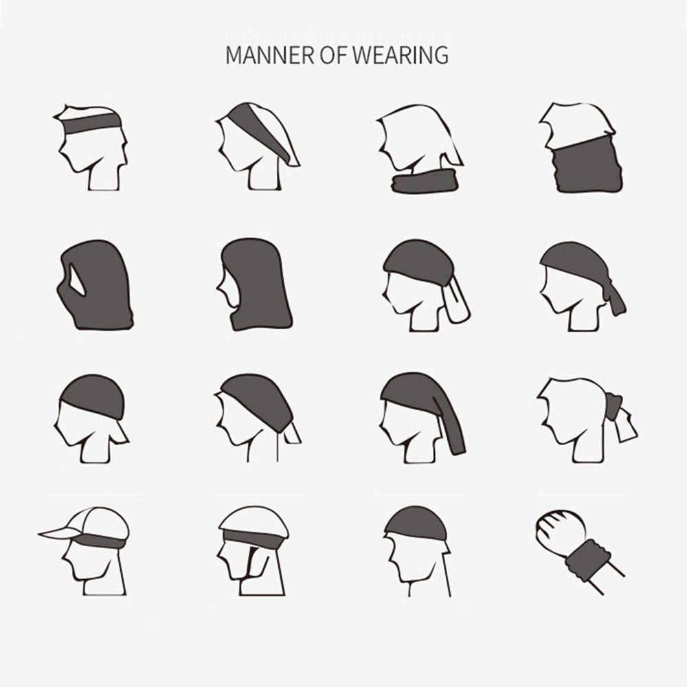 Защита от солнца Маска для лица на всю голову Ветрозащитная Пылезащитная Бандана на шею Модная велосипедная маска Спорт на открытом воздухе