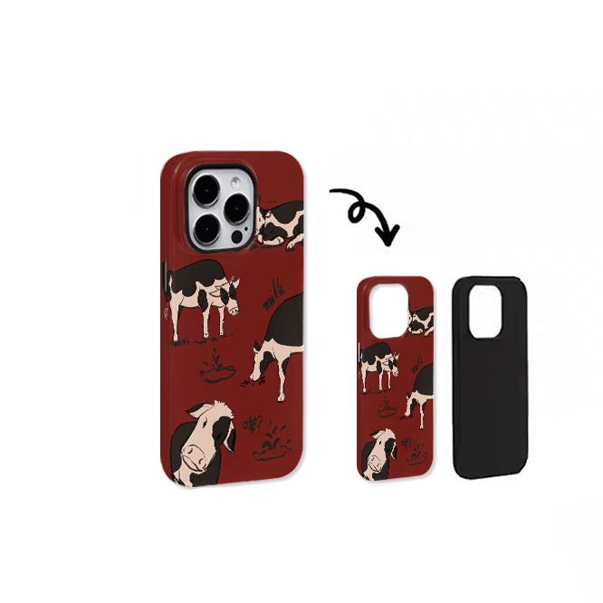 2 в 1 Суперзащитный чехол для телефона iPhone 17 Pro Max 16 Pro 15 Plus 14 13 mini 12 11 16E 17 Air Полностью закрывающийся Модный чехол