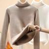 Autumn and Winter Women's Sweater Knit Sweater High Neck Thick Sweater Warm Bottoming Shirt Long Sleeve Tops