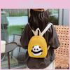 Cute Panda Small Backpack Versatile Fashionable Preschool Canvas Rucksack Easy Carry Outdoor Use