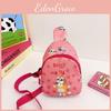 Single Bluey Shoulder Crossbody Chest Bag Kids Cute Coin Purse Gift Cartoon