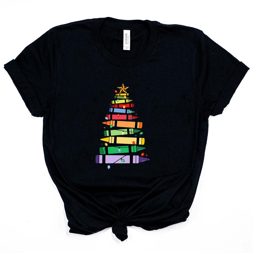 Christmas Teacher Shirt School Christmas Teacher Life Tshirt Lit It Up Xmas Tee Merry Santa Shirt Holiday Party Tops Xmas Gift