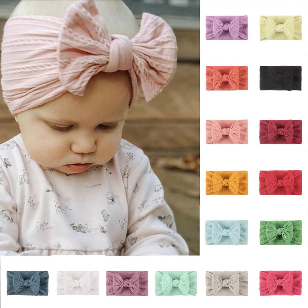 Baby Nylon Headbands Hairbands Hair Bow Elastics Hair Accessories For Baby Girls Newborn Infant Toddlers Kids