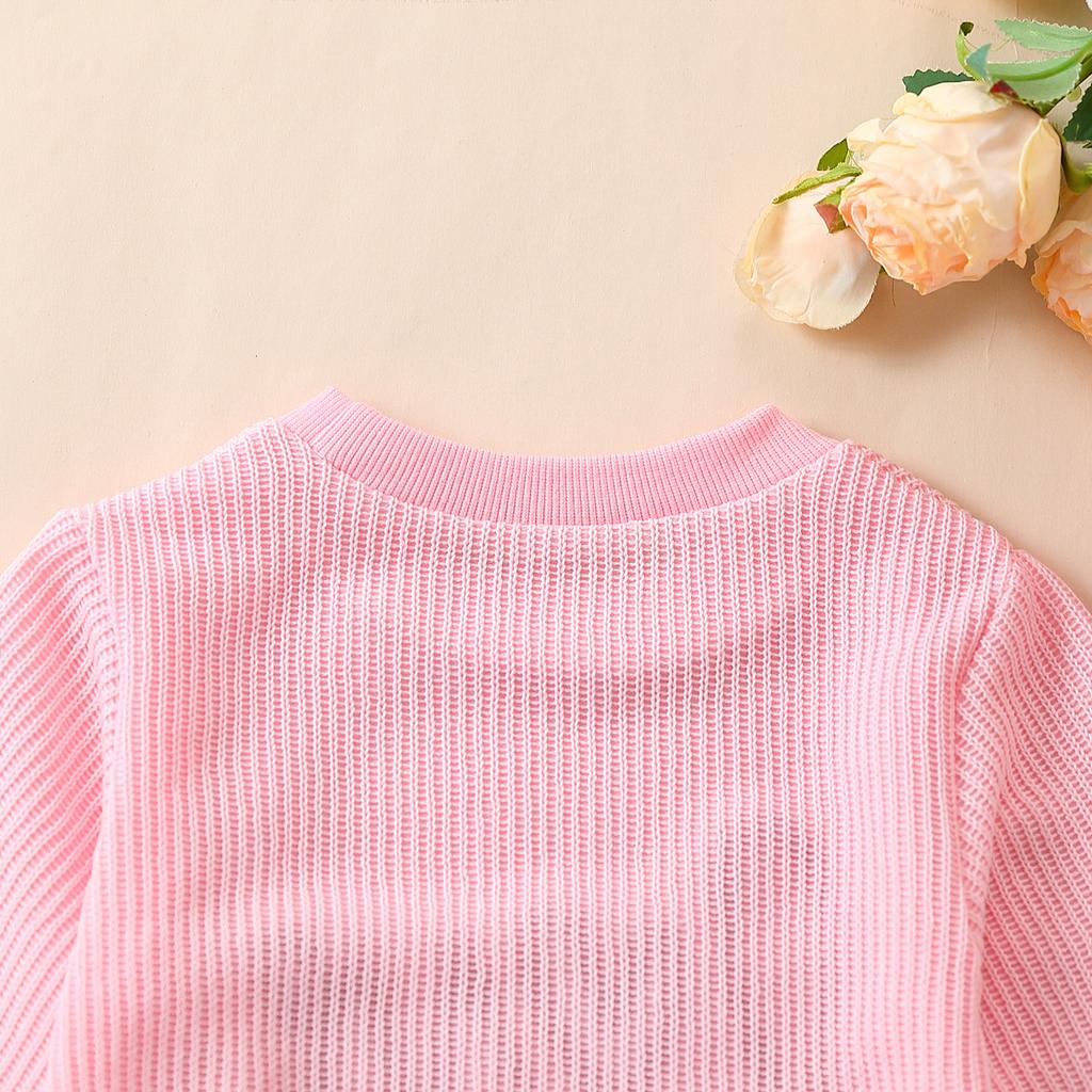 Толстовки для девочек, комбинезоны с вышитыми буквами, круглым вырезом и длинными рукавами, детские комбинезоны, осенние боди для малышей