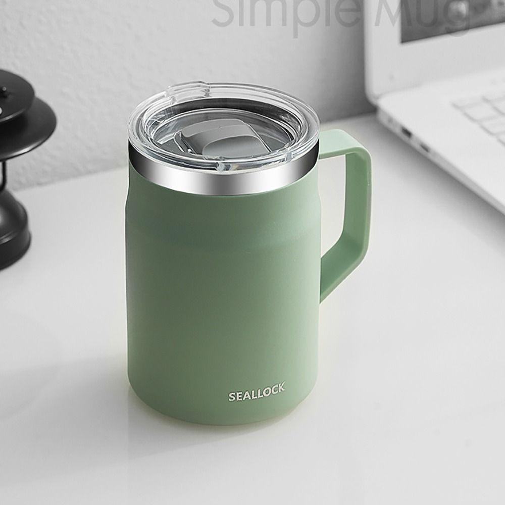 with Lid Water Cup 304 Stainless Steel Drinkware Household Couple Tumbler