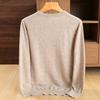 Мужской кашемировый свитер Qinghe кашемир 30% кашемир 70% шерсть мужской осенне-зимний кашемир мягкий и теплый