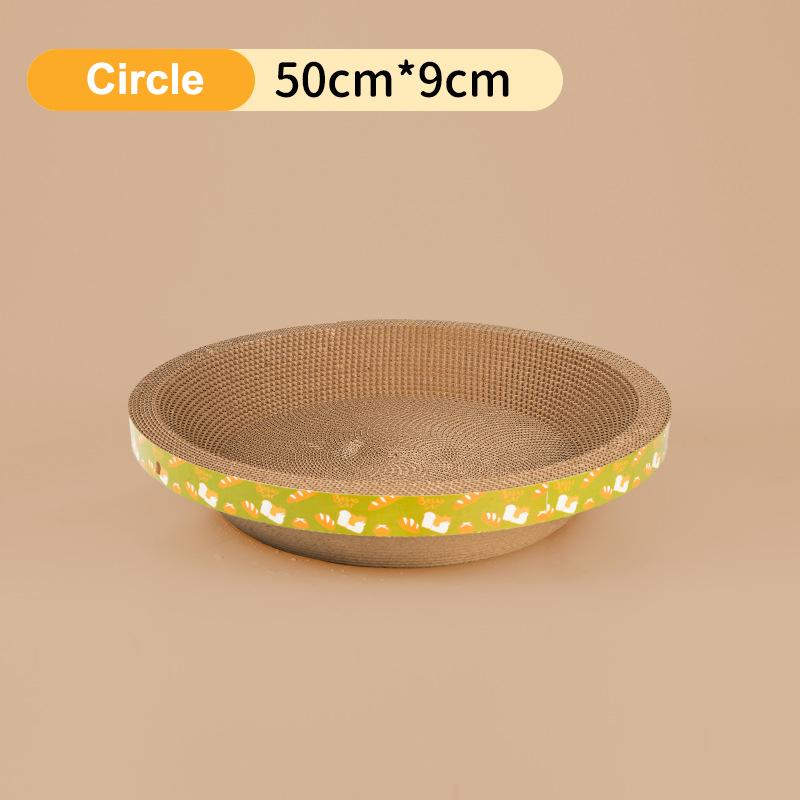 Круглая когтеточка для кошек, прочная чашеобразная подкладка для когтеточки для кошек, игрушки для кошек, гофрированная бумага, когтеточка для кошек высокой плотности, товары для животных