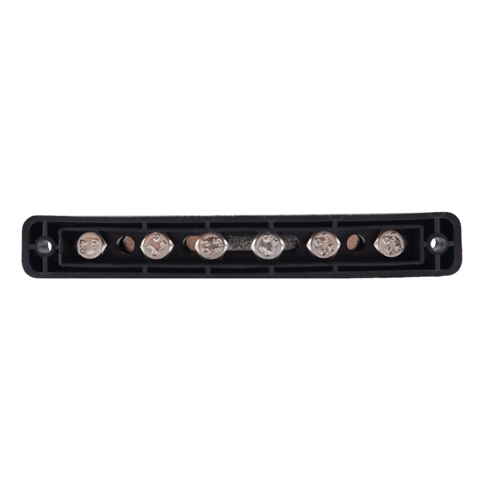 150A 12V Bus Bar Marine 12V - 48V Power Distribution Block with Cover with M6 Post for Car Boat Marine