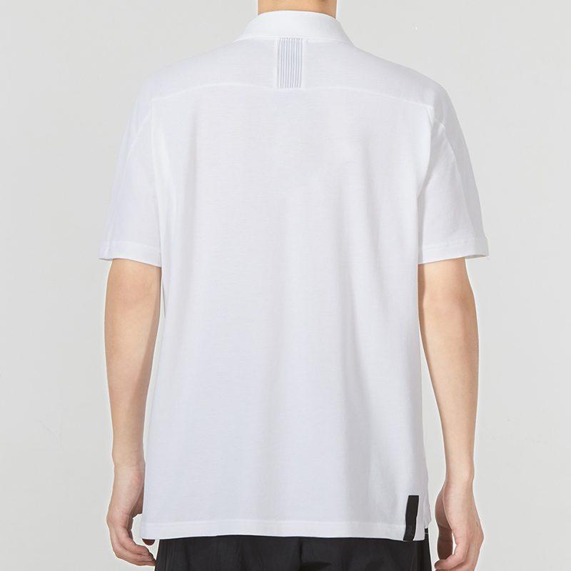 Adidas Polo Shirts Men's White Polo Collar Moderate Straight Fit HE5166