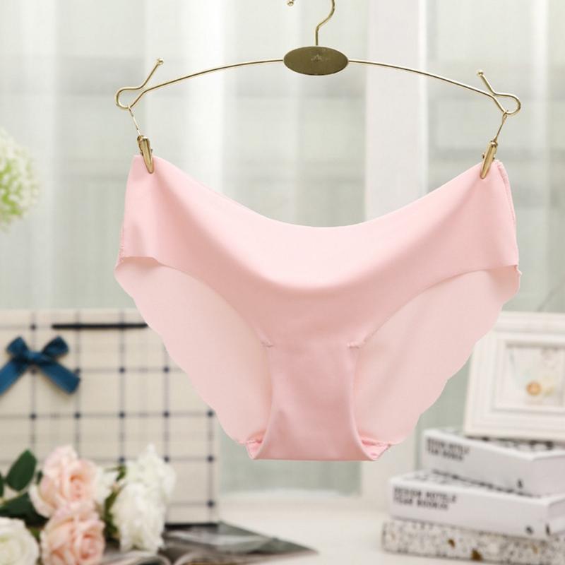 Женские трусики, мягкие ультратонкие бесшовные женские трусики для девочек, трусы, сексуальное нижнее белье, бикини