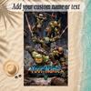 Beach TowelTeenage Mutant Ninja Turtles Custom Name Text Personalized Soft Towel for Beach Pool Indoor Home Decor Gift