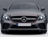 Front Grille AMG Silver 2018-2025, with Camera for Mercedes C-class W205
