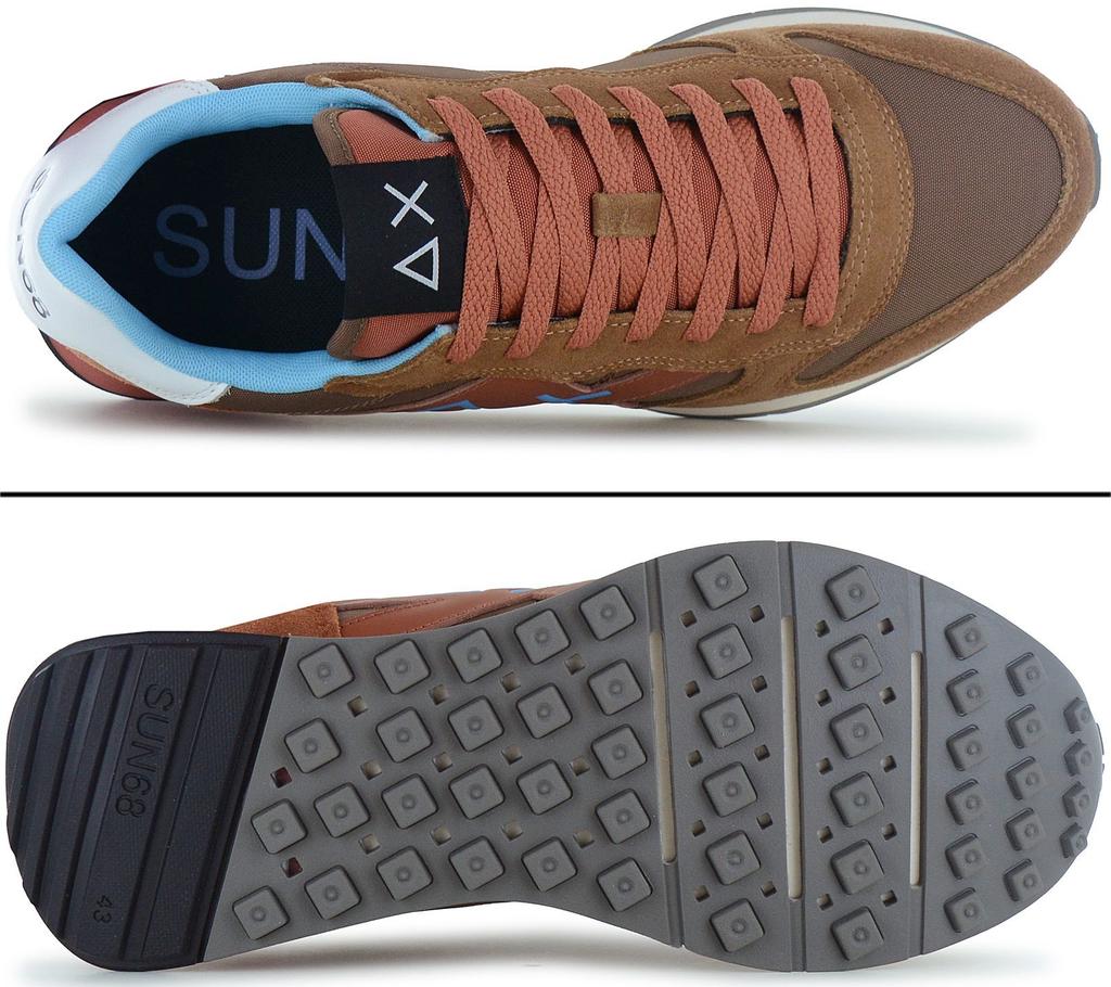 Sun68 Jaki 2.0 Solid - Мужские кроссовки Обувь Коричневый Z36115-36 ОРИГИНАЛ