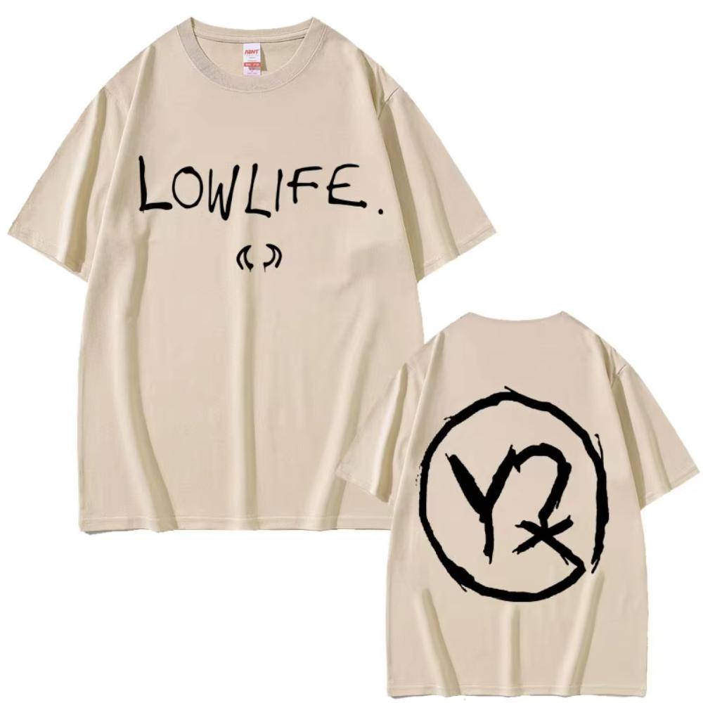 Yungblud Lowlife Album Logo 2026 T-shirts Unisex Women Fashion Rock Retro Short Sleeve Tshirt Unisex's Casual Cotton Oversized T Shirt