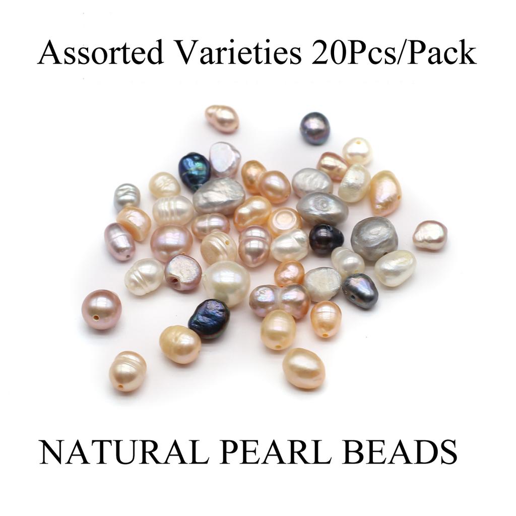 20 шт./упак., роскошные высококачественные искусственные жемчужные бусины, нерегулярные разноцветные россыпи в богемном стиле для создания уникальных ювелирных аксессуаров своими руками