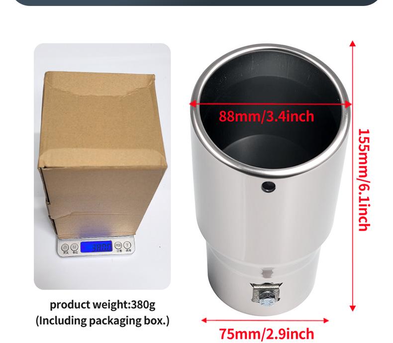 Совместимый глушитель выхлопной трубы для Honda Spirior, BYD S6, Mitsubishi ASX, Haval H6 и Prado