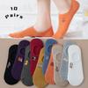 10 пар носков, женские носки, летние хлопковые носки с вышивкой, японские носки-лодочки, носки в студенческом стиле, приливные носки