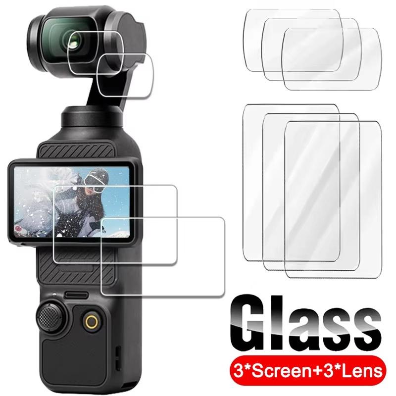 3 шт. Закаленное Стекло Пленка Для DJI OSMO Pocket 3 Защитная Пленка Для Экрана Защита От Царапин Пленка Для Линзы Защитная Для DJI Pocket 3 Аксессуары