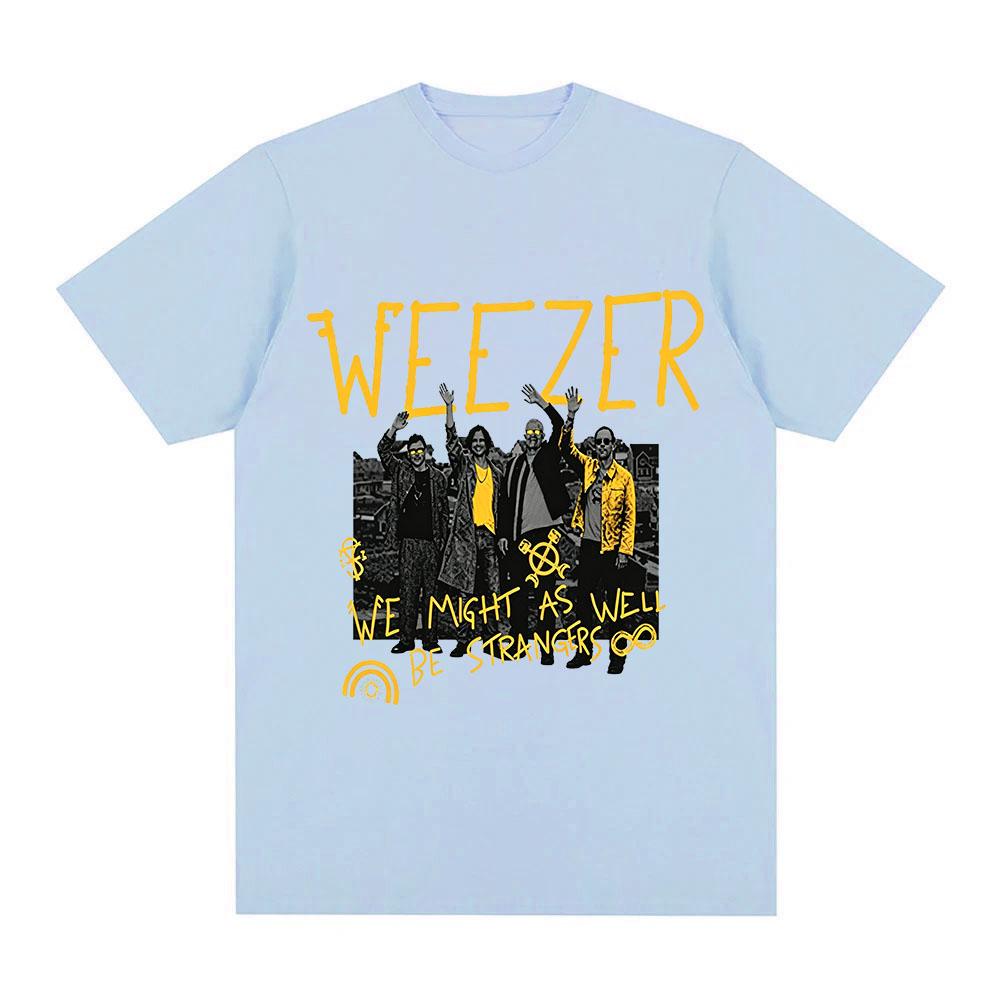 Weezer 2026 Band tour T-shirt Cotton New Albums Pre-Release Graphic Print Tees Fashion Women Men Casual Round Neck Tops Summer