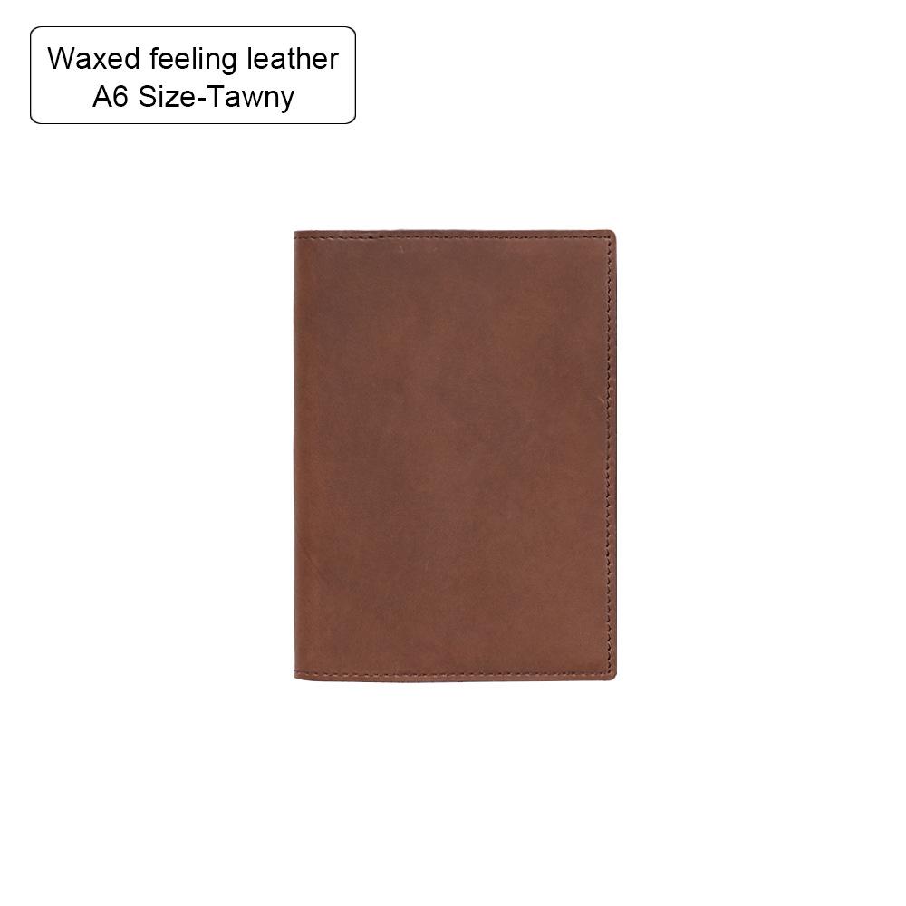 100% Genuine Leather Cover A5A6B6 Sketchbook Planner with Grid Blank Insert Retro Notebooks and Journals Diary Cover Stationery