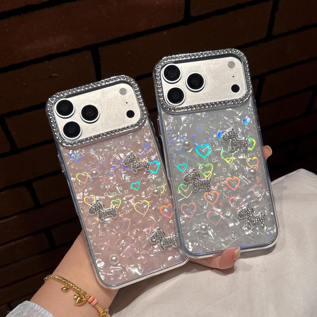 Bright Diamond Pearl Horse Phone Case for Vivo Y500 Pro/X300S, S30/S50