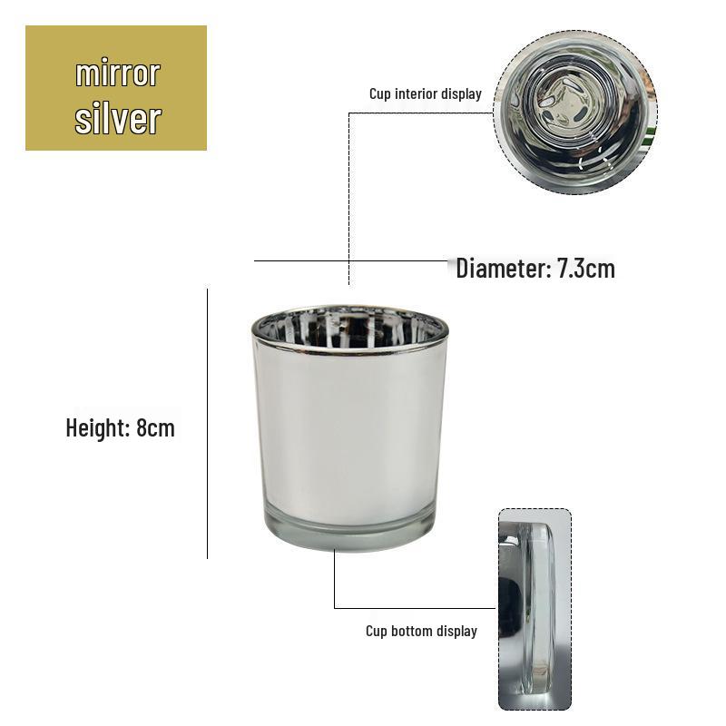 Electroplated Aromatherapy Glass Candle Holder - DIY Home Decor