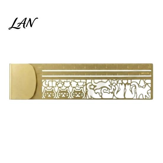 Fine Polished Stationery Multi-functional Bookmark Ruler, Ghost/Snowman/Cat/Dog/Tiger/Bird/Dinosaur/Flower Shape Hollow Design, Iron Metal Ruler